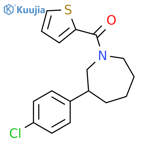 [3-(4-Chlorophenyl)hexahydro-1H-azepin-1-yl]-2-thienylmethanone structure