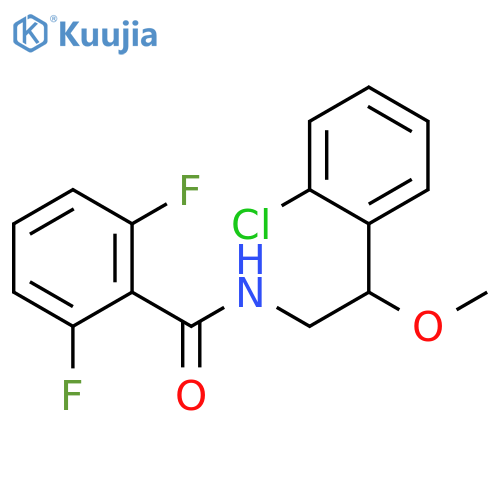 N-[2-(2-chlorophenyl)-2-methoxyethyl]-2,6-difluorobenzamide structure