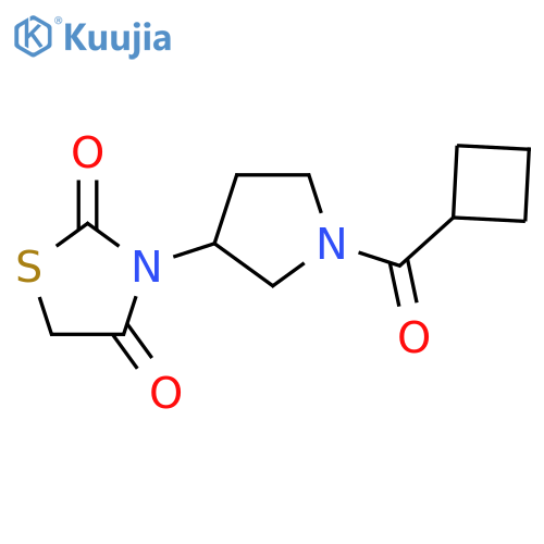 2,4-Thiazolidinedione, 3-[1-(cyclobutylcarbonyl)-3-pyrrolidinyl]- structure