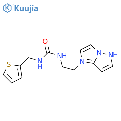 3-(2-{1H-pyrazolo[1,5-a]imidazol-1-yl}ethyl)-1-[(thiophen-2-yl)methyl]urea structure