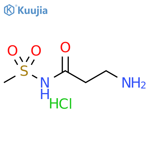 3-amino-N-methanesulfonylpropanamide hydrochloride structure