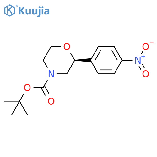 tert-Butyl (S)-2-(4-nitrophenyl)morpholine-4-carboxylate structure
