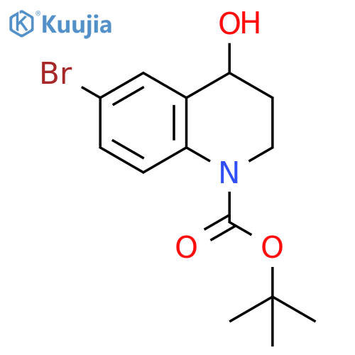 tert-butyl 6-bromo-4-hydroxy-3,4-dihydro-2H-quinoline-1-carboxylate structure