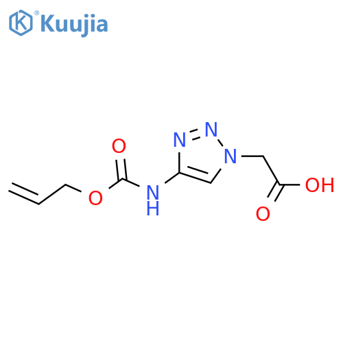 1H-1,2,3-Triazole-1-acetic acid, 4-[[(2-propen-1-yloxy)carbonyl]amino]-  structure