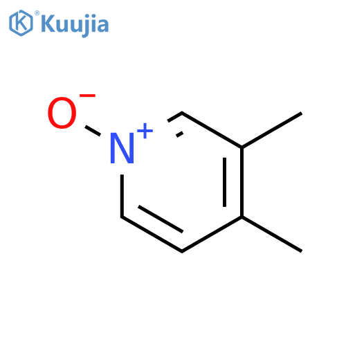 Pyridine,3,4-dimethyl-, 1-oxide structure