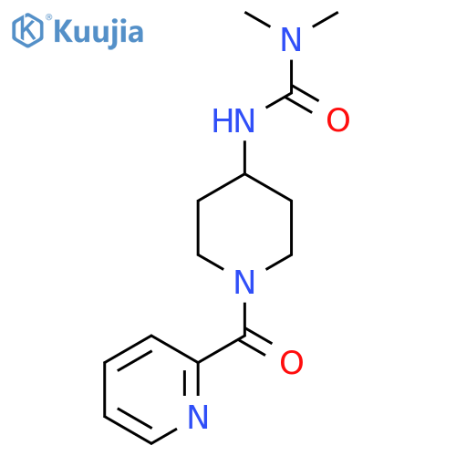 3,3-Dimethyl-1-[1-(pyridine-2-carbonyl)piperidin-4-YL]urea structure