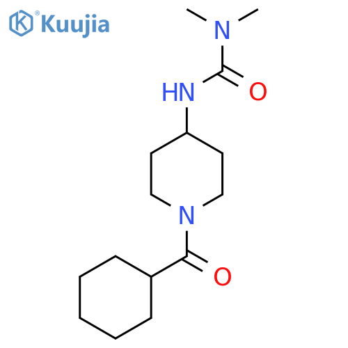 1-(1-Cyclohexanecarbonylpiperidin-4-YL)-3,3-dimethylurea structure