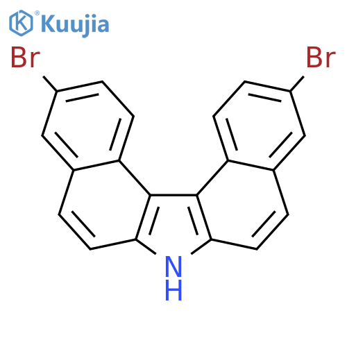 7H-Dibenzo[c,g]carbazole, 3,11-dibromo- structure