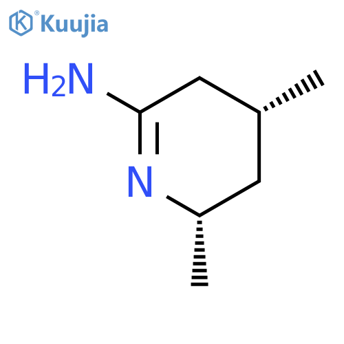 2-Pyridinamine,3,4,5,6-tetrahydro-4,6-dimethyl-, cis- (9CI) structure