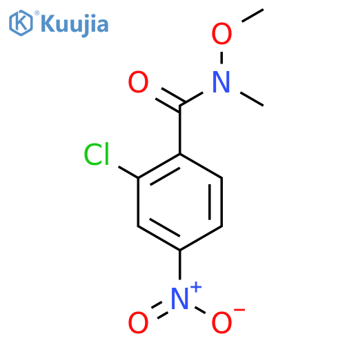 2-chloro-N-methoxy-N-methyl-4-nitrobenzamide structure