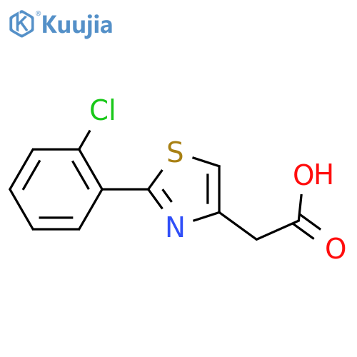 2-2-(2-Chlorophenyl)-1,3-thiazol-4-ylacetic Acid structure