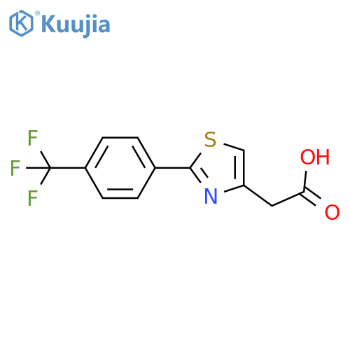 2-4-(Trifluoromethyl)phenyl-4-thiazoleacetic Acid structure