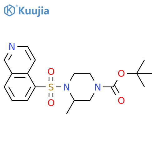 1-(5-Isoquinolinesulfonyl)-4-tert-butyloxycarbonyl-2-methylpiperazine structure