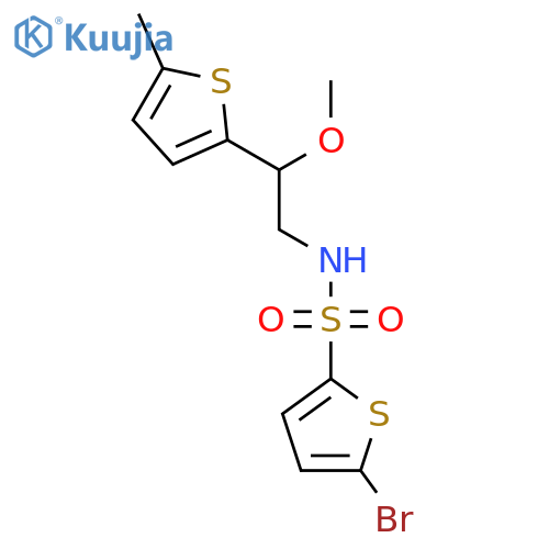 5-Bromo-N-[2-methoxy-2-(5-methylthiophen-2-YL)ethyl]thiophene-2-sulfonamide structure