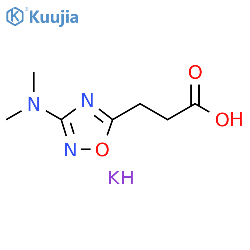 potassium 3-3-(dimethylamino)-1,2,4-oxadiazol-5-ylpropanoate structure