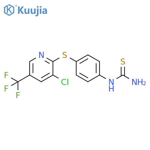 4-(3-Chloro-5-(trifluoromethyl)2-pyridylthio)phenylthiourea, 95% structure