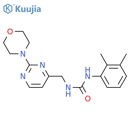 1-(2,3-dimethylphenyl)-3-{[2-(morpholin-4-yl)pyrimidin-4-yl]methyl}urea structure