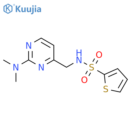 N-{[2-(dimethylamino)pyrimidin-4-yl]methyl}thiophene-2-sulfonamide structure