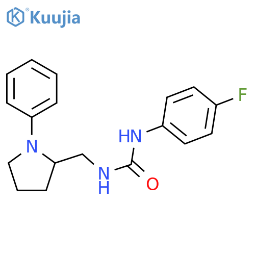 1-(4-fluorophenyl)-3-[(1-phenylpyrrolidin-2-yl)methyl]urea structure