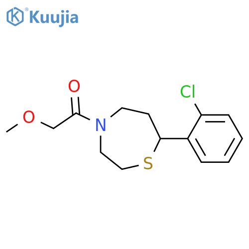 1-[7-(2-chlorophenyl)-1,4-thiazepan-4-yl]-2-methoxyethan-1-one structure