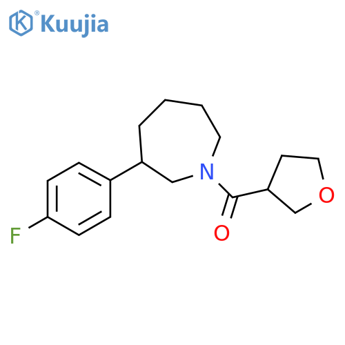 [3-(4-fluorophenyl)azepan-1-yl]-(oxolan-3-yl)methanone structure