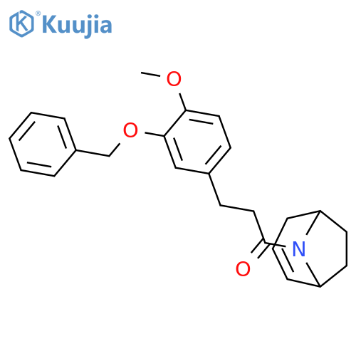 1-(8-Azabicyclo[3.2.1]oct-2-en-8-yl)-3-[4-methoxy-3-(phenylmethoxy)phenyl]-1-propanone structure