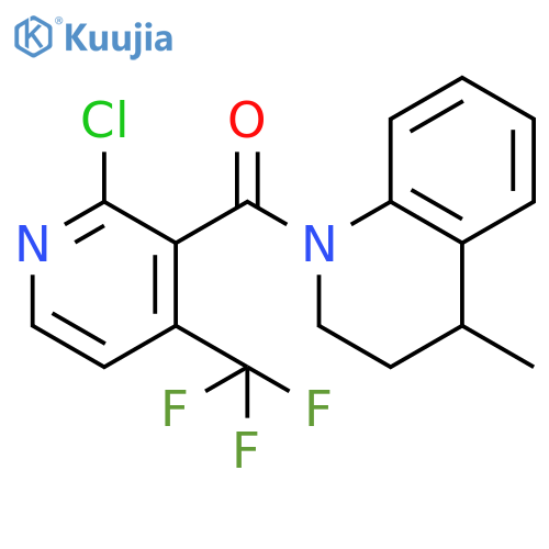 1-[2-Chloro-4-(trifluoromethyl)pyridine-3-carbonyl]-4-methyl-1,2,3,4-tetrahydroquinoline structure