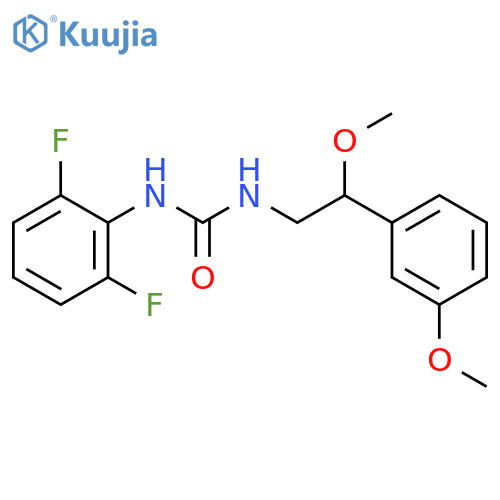 1-(2,6-difluorophenyl)-3-[2-methoxy-2-(3-methoxyphenyl)ethyl]urea structure