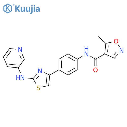 4-Isoxazolecarboxamide, 5-methyl-N-[4-[2-(3-pyridinylamino)-4-thiazolyl]phenyl]- structure