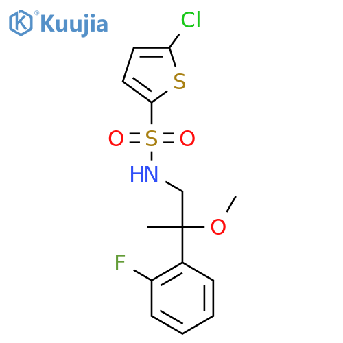 5-Chloro-N-[2-(2-fluorophenyl)-2-methoxypropyl]thiophene-2-sulfonamide structure