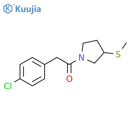 2-(4-chlorophenyl)-1-[3-(methylsulfanyl)pyrrolidin-1-yl]ethan-1-one structure