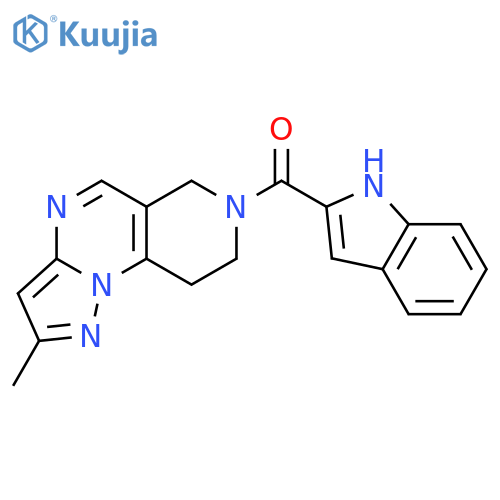 Methanone, (8,9-dihydro-2-methylpyrazolo[1,5-a]pyrido[3,4-e]pyrimidin-7(6H)-yl)-1H-indol-2-yl- structure