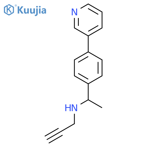 (Prop-2-yn-1-yl)({1-[4-(pyridin-3-yl)phenyl]ethyl})amine structure