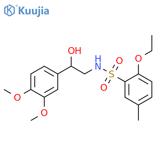 N-[2-(3,4-dimethoxyphenyl)-2-hydroxyethyl]-2-ethoxy-5-methylbenzene-1-sulfonamide structure