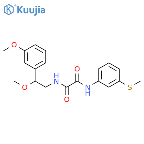N1-[2-Methoxy-2-(3-methoxyphenyl)ethyl]-N2-[3-(methylthio)phenyl]ethanediamide structure