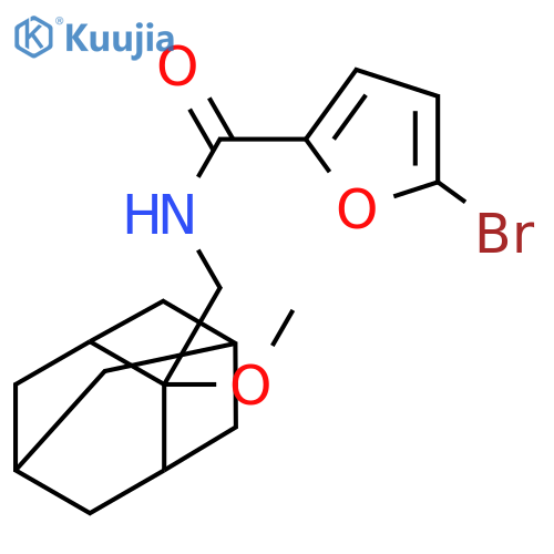 5-Bromo-N-[(2-methoxytricyclo[3.3.1.13,7]dec-2-yl)methyl]-2-furancarboxamide structure