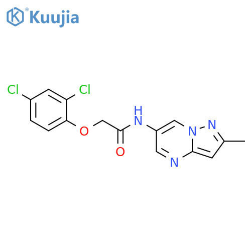 2-(2,4-dichlorophenoxy)-N-{2-methylpyrazolo[1,5-a]pyrimidin-6-yl}acetamide structure