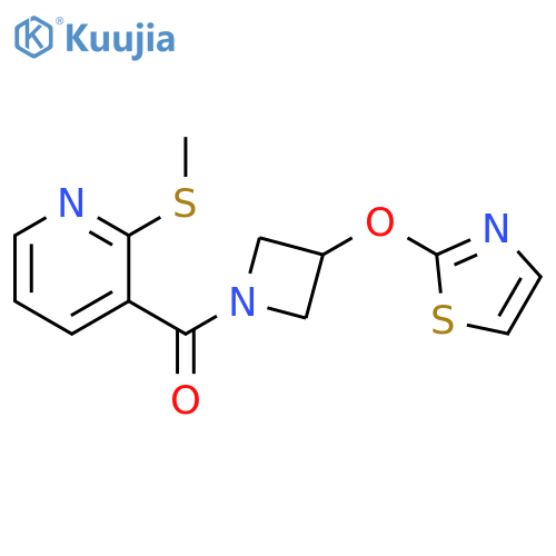 (2-methylsulfanylpyridin-3-yl)-[3-(1,3-thiazol-2-yloxy)azetidin-1-yl]methanone structure