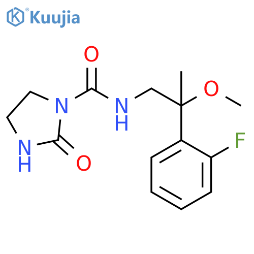 1-Imidazolidinecarboxamide, N-[2-(2-fluorophenyl)-2-methoxypropyl]-2-oxo- structure