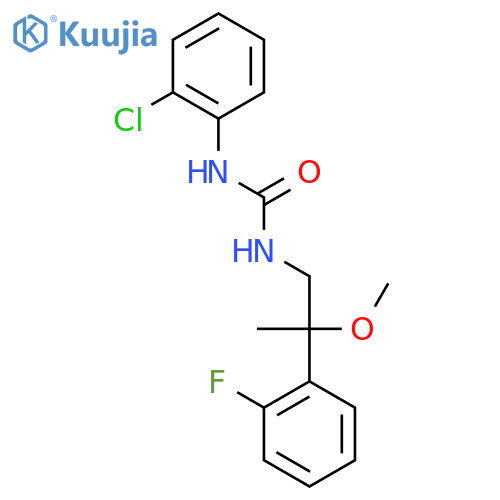 1-(2-Chlorophenyl)-3-[2-(2-fluorophenyl)-2-methoxypropyl]urea structure