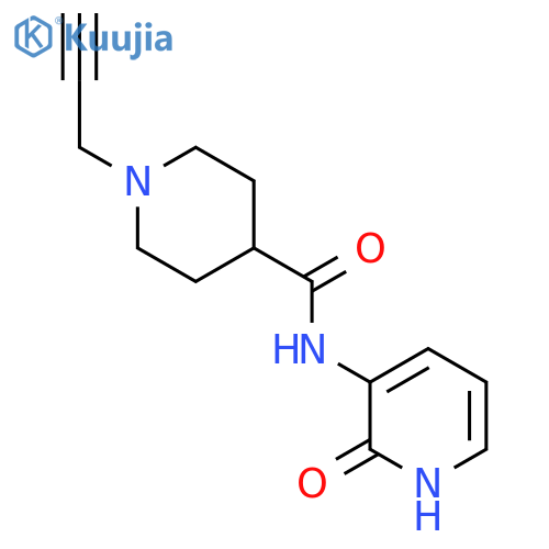 n-(2-Oxo-1,2-dihydropyridin-3-yl)-1-(prop-2-yn-1-yl)piperidine-4-carboxamide structure