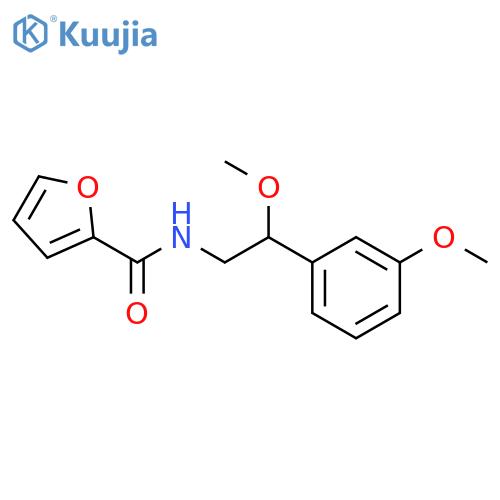 N-[2-methoxy-2-(3-methoxyphenyl)ethyl]furan-2-carboxamide structure