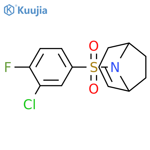 8-[(3-Chloro-4-fluorophenyl)sulfonyl]-8-azabicyclo[3.2.1]oct-2-ene structure