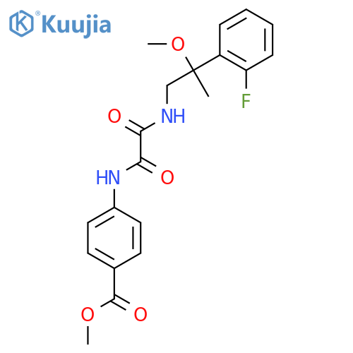 Methyl 4-(2-((2-(2-fluorophenyl)-2-methoxypropyl)amino)-2-oxoacetamido)benzoate structure