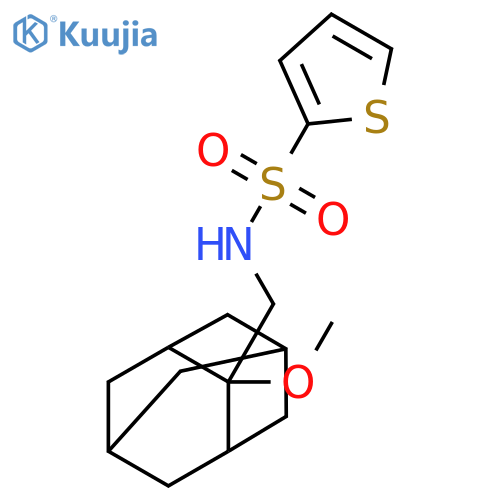 N-[(2-Methoxytricyclo[3.3.1.13,7]dec-2-yl)methyl]-2-thiophenesulfonamide structure