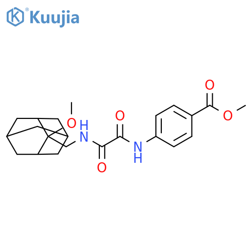 Methyl 4-[[2-[[(2-methoxytricyclo[3.3.1.13,7]dec-2-yl)methyl]amino]-2-oxoacetyl]amino]benzoate structure