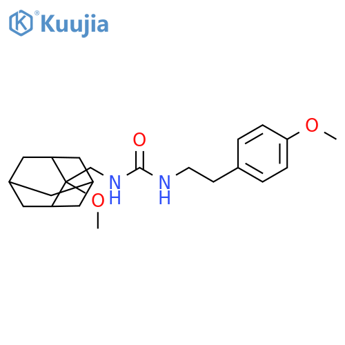 1-[(2-methoxy-2-adamantyl)methyl]-3-[2-(4-methoxyphenyl)ethyl]urea structure