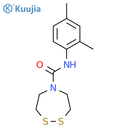 N-(2,4-dimethylphenyl)-1,2,5-dithiazepane-5-carboxamide structure