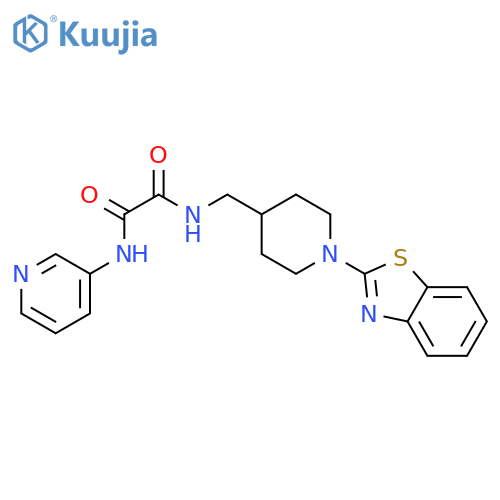 N-{[1-(1,3-benzothiazol-2-yl)piperidin-4-yl]methyl}-N'-(pyridin-3-yl)ethanediamide structure
