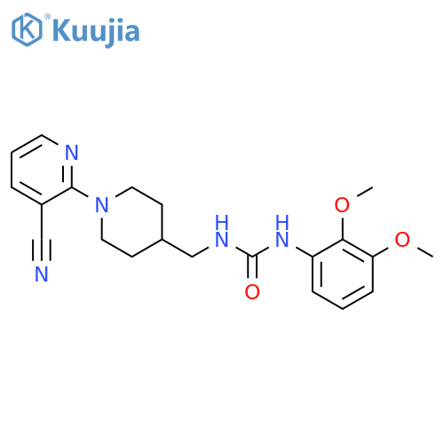 3-{[1-(3-cyanopyridin-2-yl)piperidin-4-yl]methyl}-1-(2,3-dimethoxyphenyl)urea structure